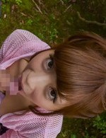 野外大好きなクォーターギャル安城アンナが仁王立ちフェラ。卑猥な音を響かせ、濃いザーメンを口内射精！