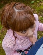 野外大好きなクォーターギャル安城アンナが仁王立ちフェラ。卑猥な音を響かせ、濃いザーメンを口内射精！